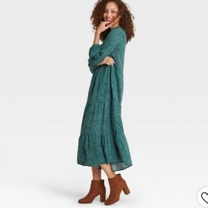 Women's Long Sleeve Tiered Dress - A New Day™